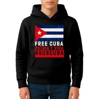 SOS Cuba Cuba Flag Cuban Fist Free Cuba Libre 2021 Cuban  Kids Hoodie