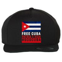 SOS Cuba Cuba Flag Cuban Fist Free Cuba Libre 2021 Cuban  Wool Snapback Cap