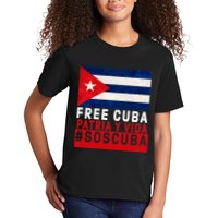 SOS Cuba Cuba Flag Cuban Fist Free Cuba Libre 2021 Cuban  Kids T-Shirt