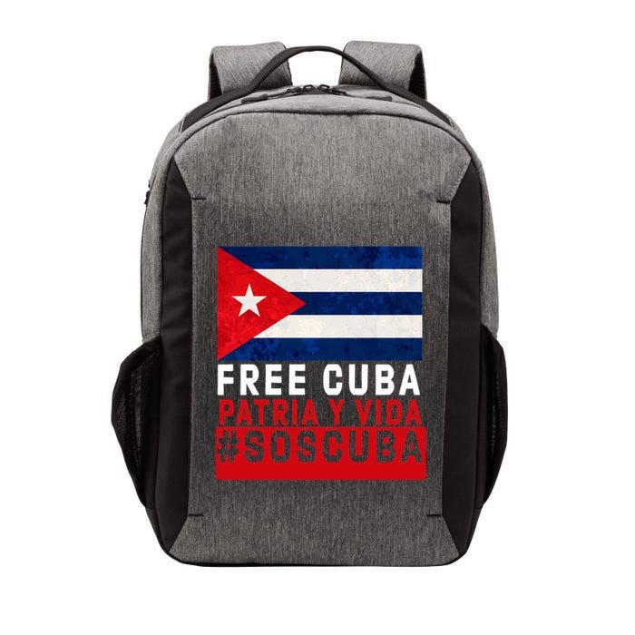 SOS Cuba Cuba Flag Cuban Fist Free Cuba Libre 2021 Cuban  Vector Backpack