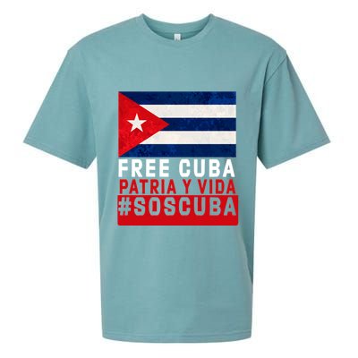 SOS Cuba Cuba Flag Cuban Fist Free Cuba Libre 2021 Cuban  Sueded Cloud Jersey T-Shirt
