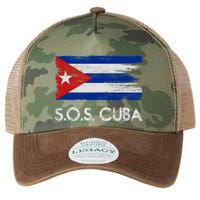 SOS Cuba Distressed Flag Legacy Tie Dye Trucker Hat