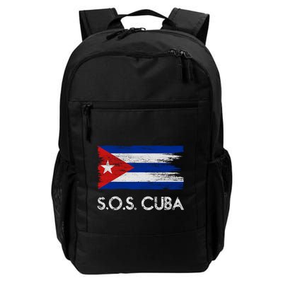 SOS Cuba Distressed Flag Backpack