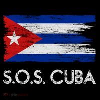 SOS Cuba Distressed Flag Backpack