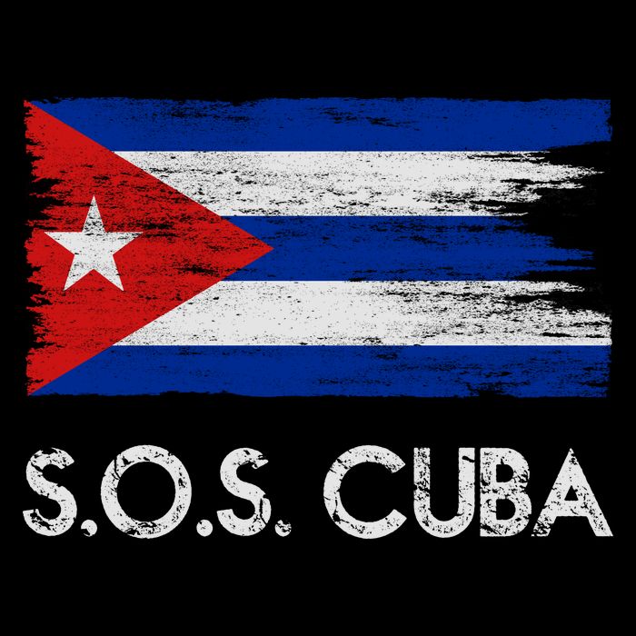 SOS Cuba Distressed Flag Kids T-Shirt