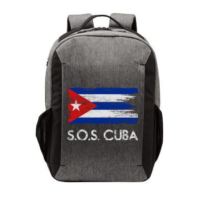 SOS Cuba Distressed Flag Vector Backpack