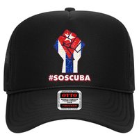 SOS Cuba Protest Fist Flag #SOSCUBA Trucker Hat