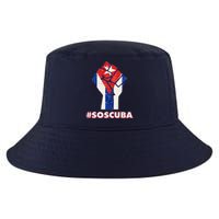 SOS Cuba Protest Fist Flag #SOSCUBA Cool Comfort Performance Bucket Hat