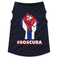 SOS Cuba Protest Fist Flag #SOSCUBA Doggie Tank