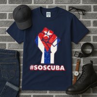 SOS Cuba Protest Fist Flag #SOSCUBA Tall T-Shirt