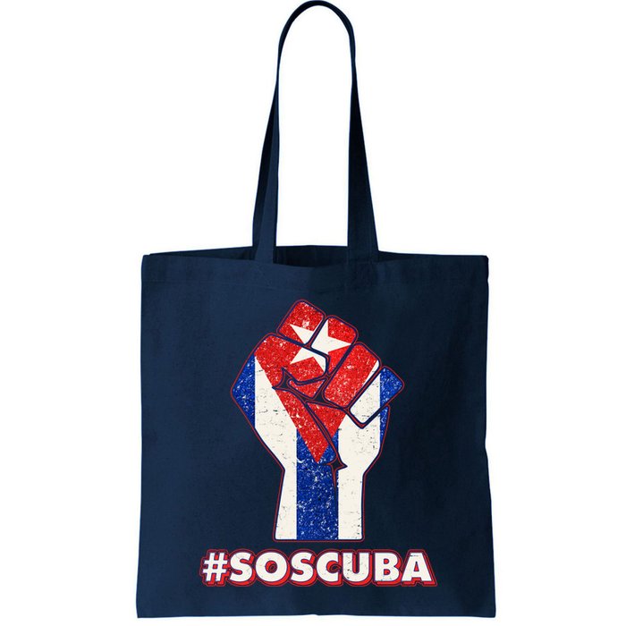 SOS Cuba Protest Fist Flag #SOSCUBA Bag