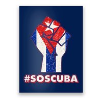 SOS Cuba Protest Fist Flag #SOSCUBA Poster