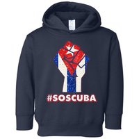 SOS Cuba Protest Fist Flag #SOSCUBA Toddler Hoodie