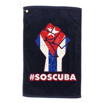 SOS Cuba Protest Fist Flag #SOSCUBA Golf Towel