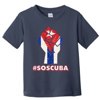 SOS Cuba Protest Fist Flag #SOSCUBA Toddler T-Shirt
