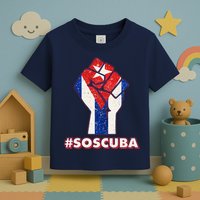 SOS Cuba Protest Fist Flag #SOSCUBA Toddler T-Shirt