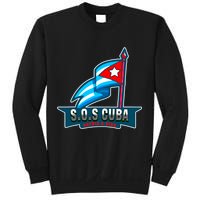 SOS Cuba Viva Cuba Libre Cubanos Bandera Cubana Sweatshirt