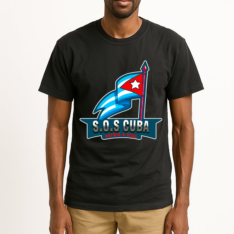 SOS Cuba Viva Cuba Libre Cubanos Bandera Cubana Tall T-Shirt