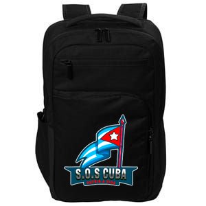 SOS Cuba Viva Cuba Libre Cubanos Bandera Cubana Impact Tech Backpack