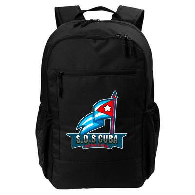 SOS Cuba Viva Cuba Libre Cubanos Bandera Cubana Backpack