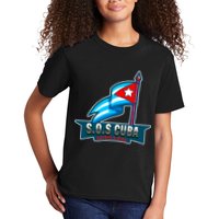 SOS Cuba Viva Cuba Libre Cubanos Bandera Cubana Kids T-Shirt