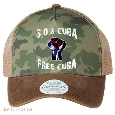 SOS Free Cuba Legacy Tie Dye Trucker Hat