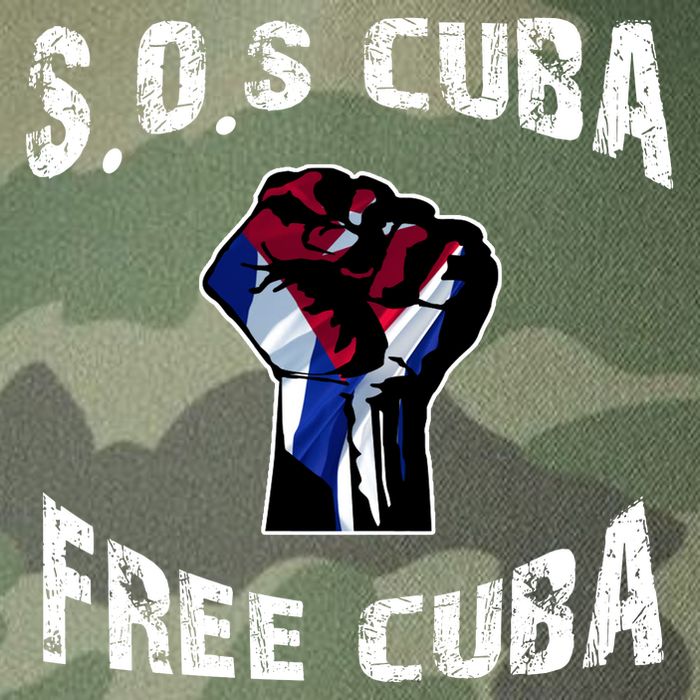 SOS Free Cuba Legacy Tie Dye Trucker Hat
