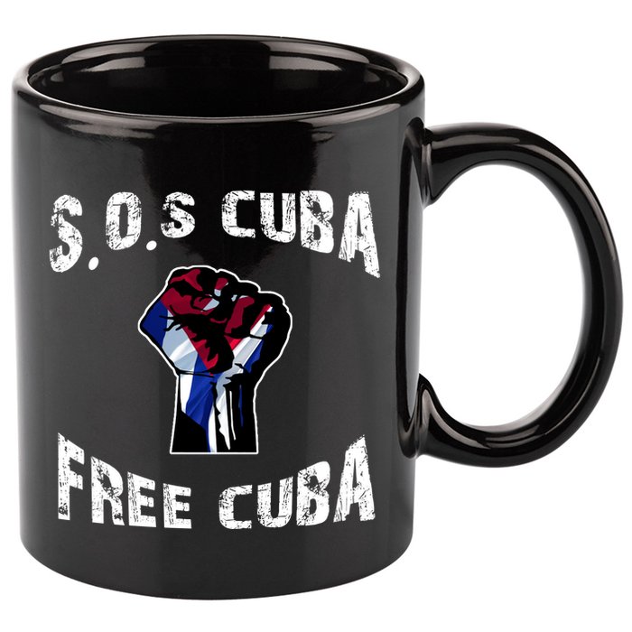 SOS Free Cuba 11oz C Handle Ceramic Mug