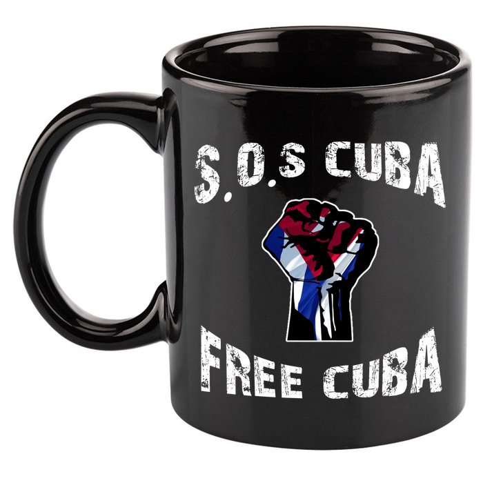 SOS Free Cuba 11oz C Handle Ceramic Mug