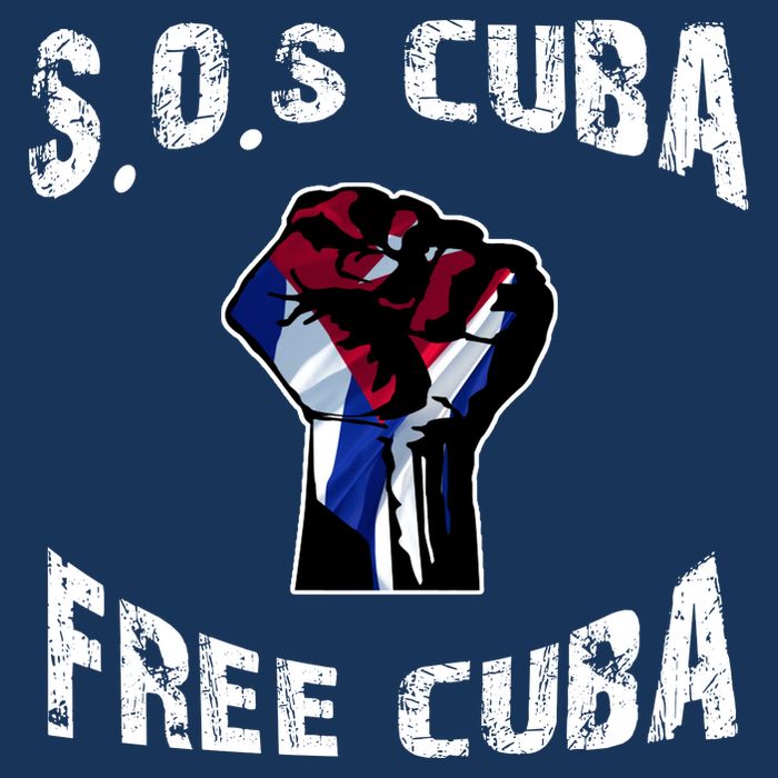 SOS Free Cuba Button