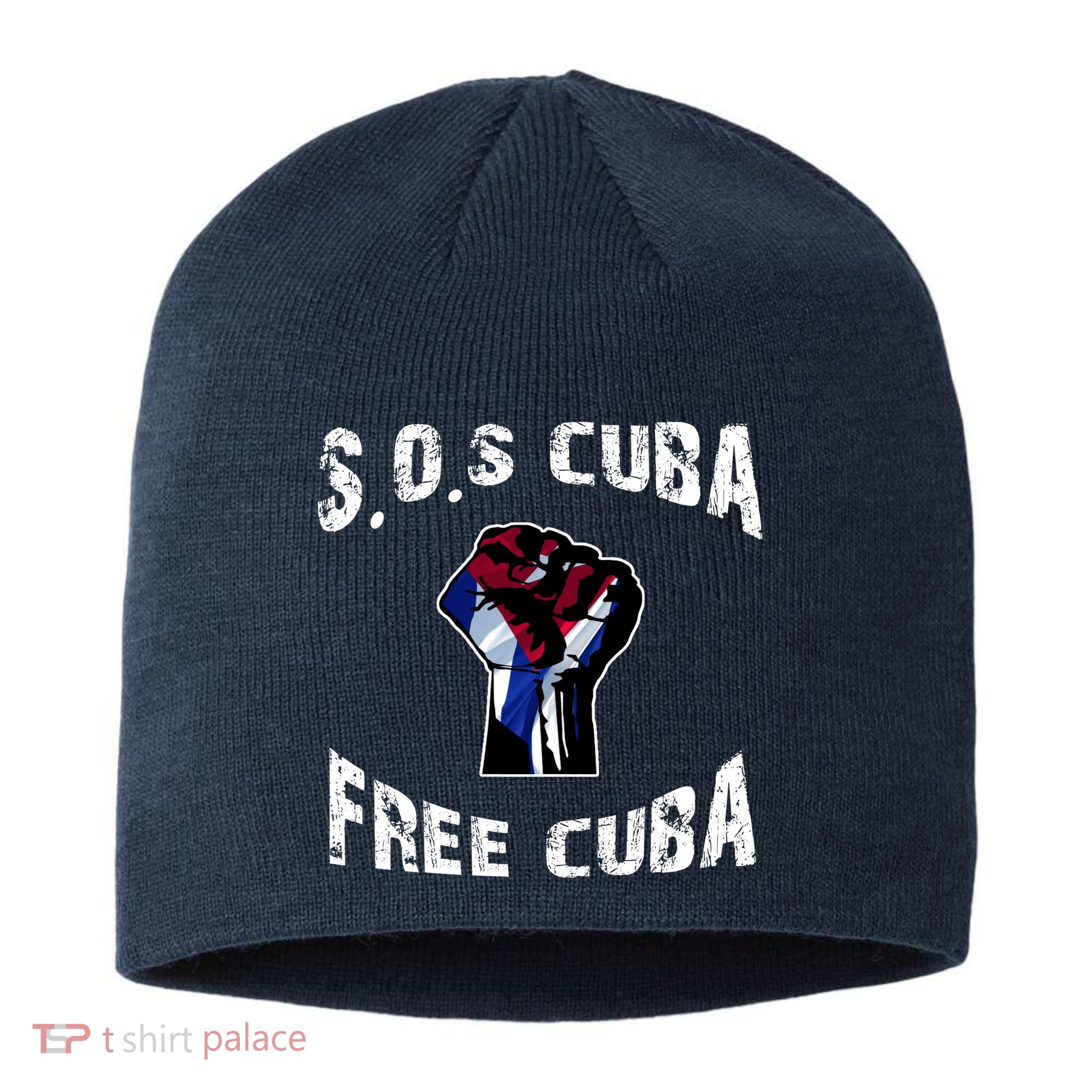 SOS Free Cuba Sustainable Beanie
