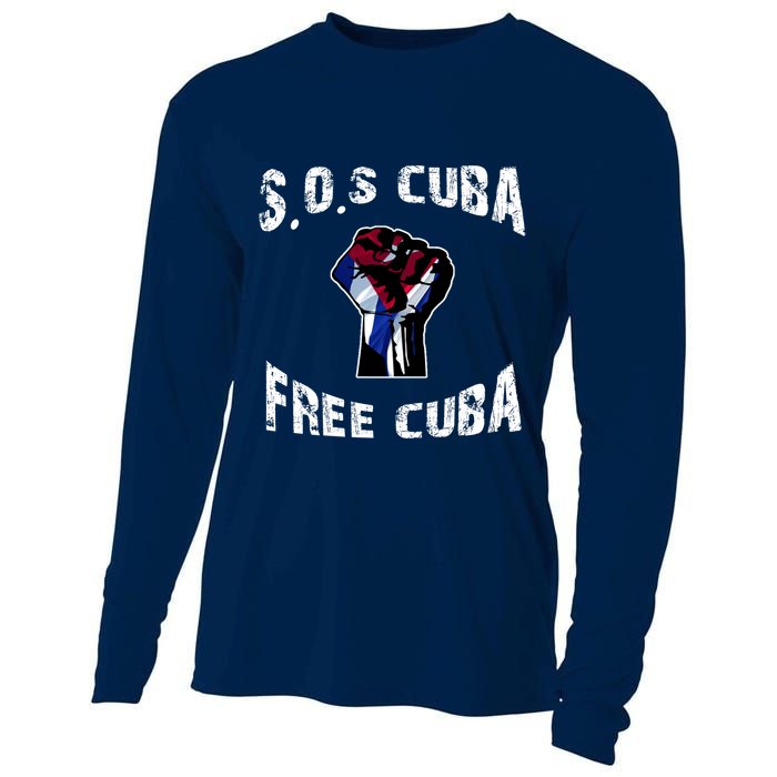 SOS Free Cuba Cooling Performance Long Sleeve Crew