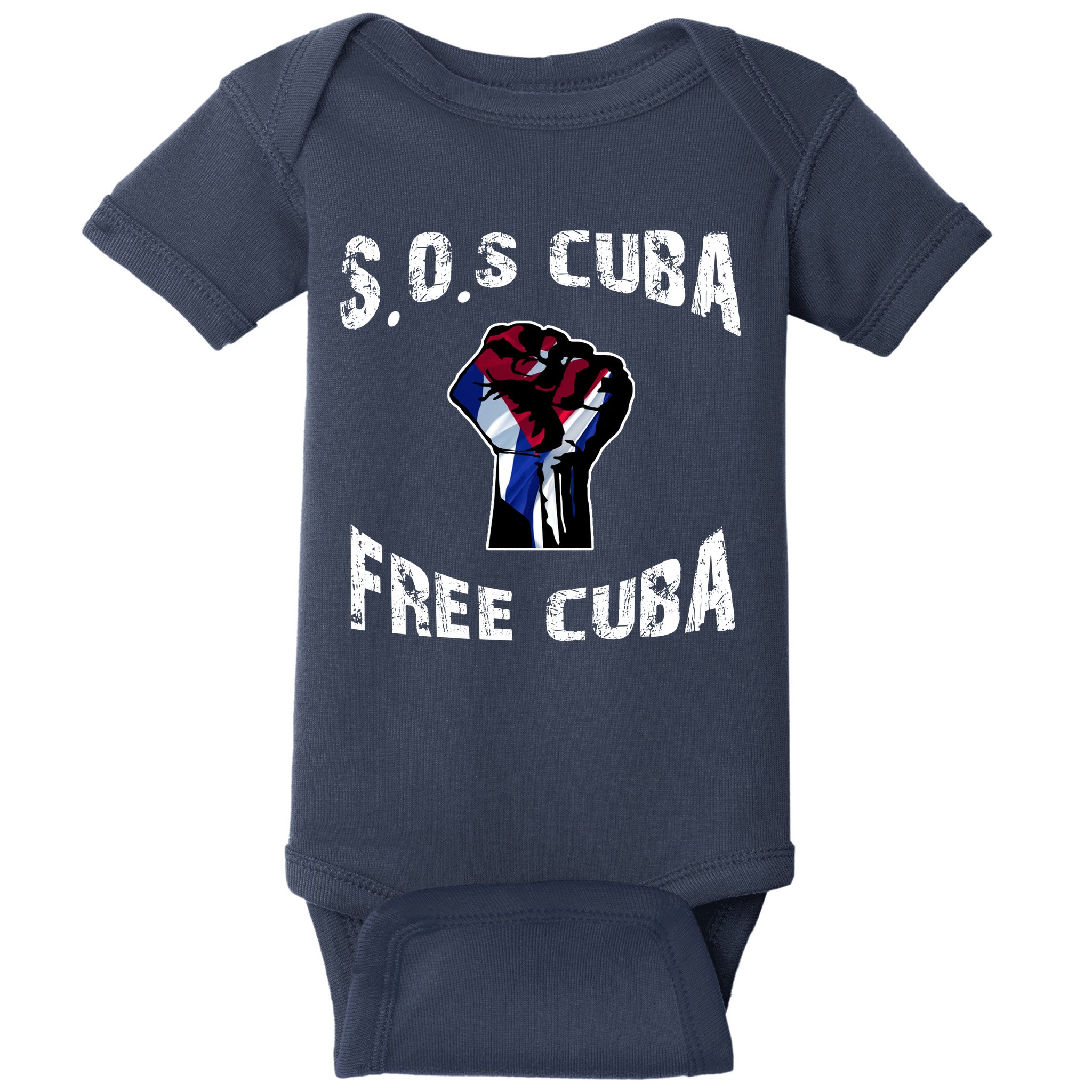 SOS Free Cuba Baby Bodysuit