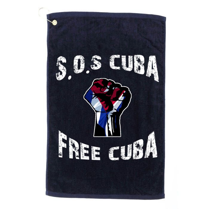 SOS Free Cuba Golf Towel