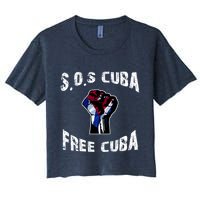 SOS Free Cuba Women's Crop Top Tee