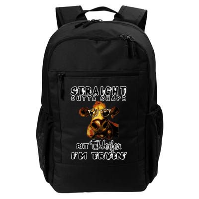 Straight Outta Shape But Heifer I Am Trying Backpack
