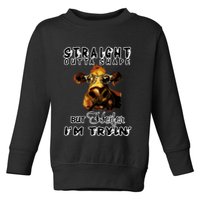 Straight Outta Shape But Heifer I Am Trying Toddler Sweatshirt