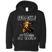 Straight Outta Shape But Heifer I Am Trying Toddler Hoodie