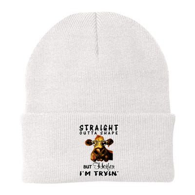 Straight Outta Shape But Heifer I Am Trying Beanie