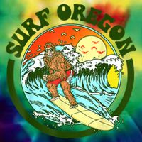 Surf Oregon! Surfing Bigfoot Funny Beach Sasquatch Surfer Shirt Button
