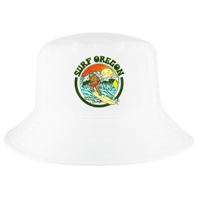 Surf Oregon! Surfing Bigfoot Funny Beach Sasquatch Surfer Shirt Cool Comfort Performance Bucket Hat