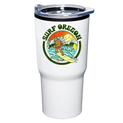 Surf Oregon! Surfing Bigfoot Funny Beach Sasquatch Surfer Shirt Tumbler