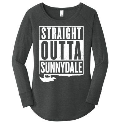 Straight Outta Sunnydale Women's Perfect Tri Tunic Long Sleeve Shirt