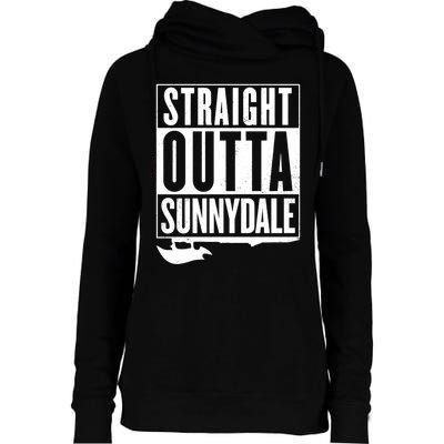 Straight Outta Sunnydale Womens Funnel Neck Pullover Hood