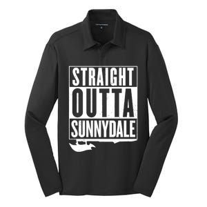 Straight Outta Sunnydale Silk Touch Performance Long Sleeve Polo