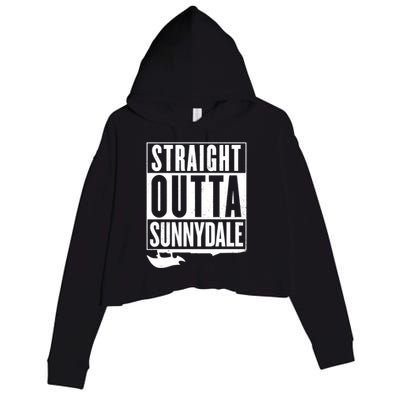 Straight Outta Sunnydale Crop Fleece Hoodie