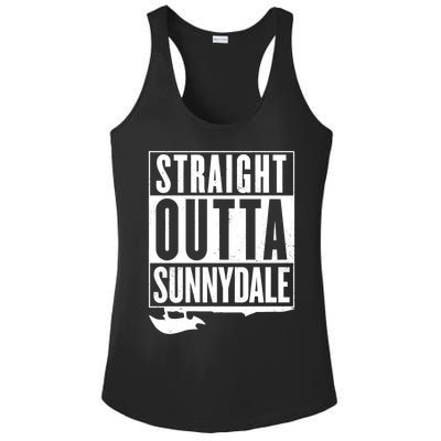 Straight Outta Sunnydale Ladies PosiCharge Competitor Racerback Tank