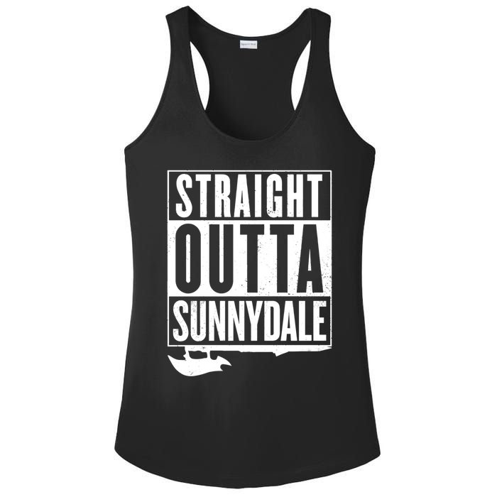 Straight Outta Sunnydale Ladies PosiCharge Competitor Racerback Tank