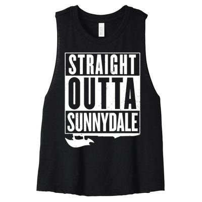 Straight Outta Sunnydale Women's Racerback Cropped Tank