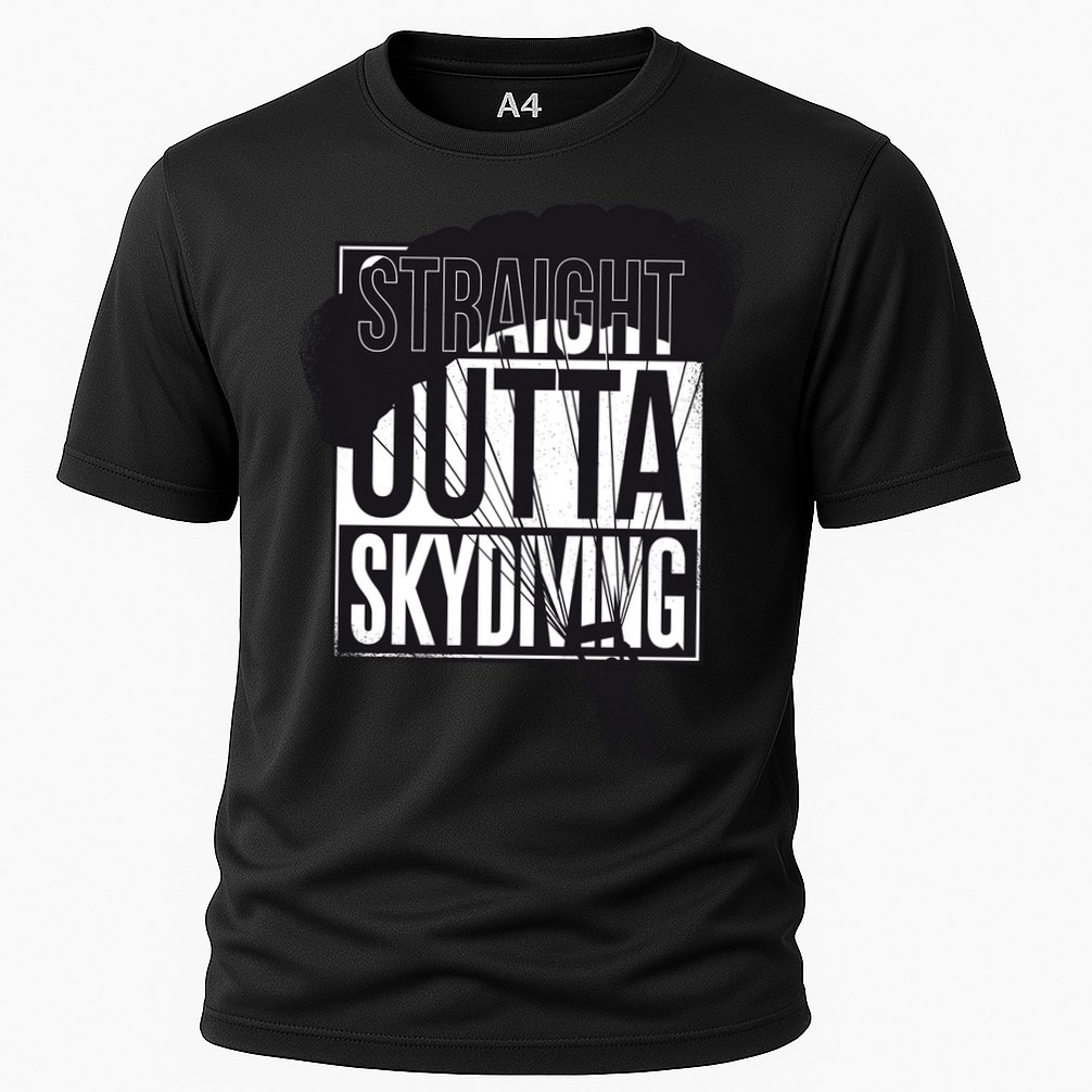 Straight Outta Skydiving Cooling Performance Crew T-Shirt